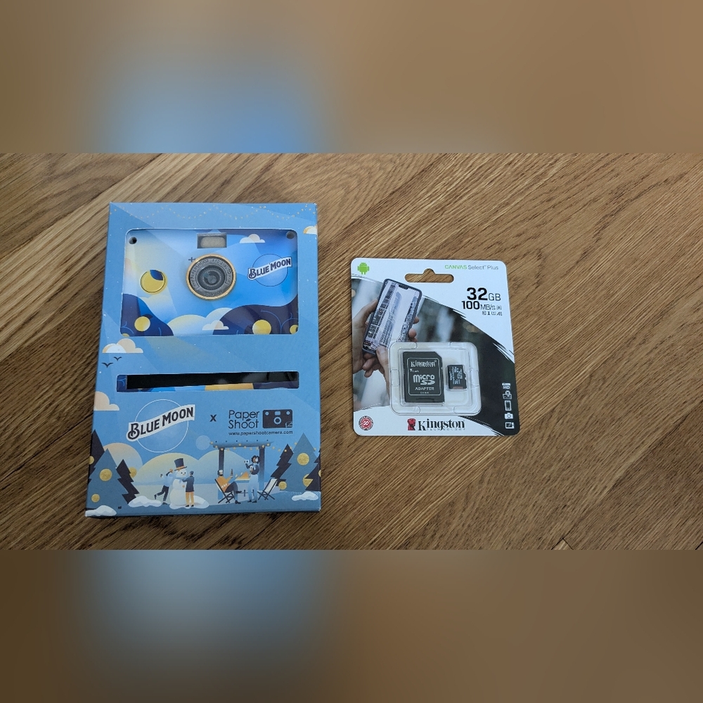 Blue Moon Paper Shoot Camera with 32GB SD Card